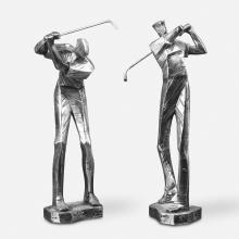  19675 - Practice Shot Metallic Statues, Set/2