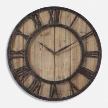  06344 - Uttermost Powell Wooden Wall Clock