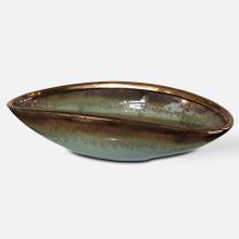  17855 - Iroquois Green Glaze Bowl