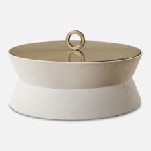  18165 - Uttermost Luxe White Shagreen Round Box