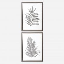  33685 - Uttermost Silver Ferns Framed Prints Set/2