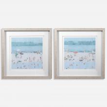  33695 - Sea Glass Sandbar Framed Prints, Set/2