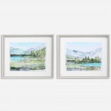  33719 - Plein Air Reservoir Watercolor Prints, S/2