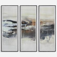  41444 - Graphite Horizon Framed Prints, Set/3