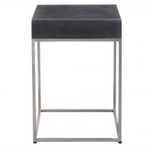  24975 - Uttermost Jase Black Concrete Accent Table