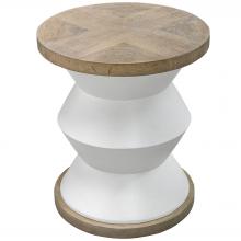  25488 - Spool Geometric Side Table