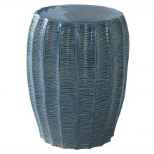  25154 - Uttermost Harbor Aque Blue Garden Stool