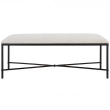  23688 - Uttermost Avenham Black Framed Bench