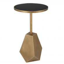  25211 - Comet Geometric Bronze Accent Table