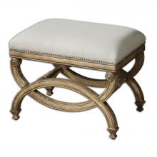  23052 - Uttermost Karline Natural Linen Small Bench