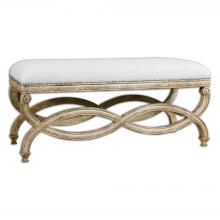  23075 - Uttermost Karline Natural Linen Bench