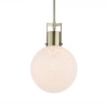  21609 - Uttermost Huch 1 Light White Glass Pendant