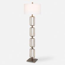  30148 - Uttermost Link Brushed Gold Floor Lamp