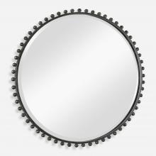 Uttermost 09691 - Uttermost Taza Round Mirror, Distressed Black