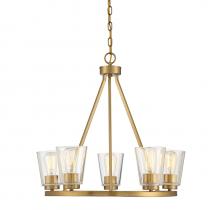  1-1021-5-322 - Calhoun 5-Light Chandelier in Warm Brass