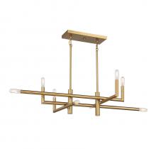  1-1624-8-322 - Cristofer 8-Light Linear Chandelier in Warm Brass