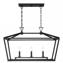  1-423-3-89 - Townsend 3-Light Linear Chandelier in Matte Black