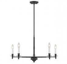  1-4410-5-89 - Jasmine 5-Light Chandelier in Matte Black