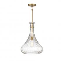  7-2265-1-322 - Bristo 1-Light Pendant in Warm Brass