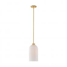  7-3171-1-322 - Isla Blanca 1-Light Pendant in Warm Brass by Breegan Jane