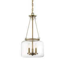  7-9006-3-322 - Akron 3-Light Pendant in Warm Brass