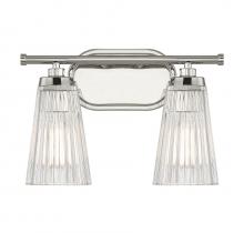  8-1745-2-109 - Chantilly 2-Light Bathroom Vanity Light in Polished Nickel