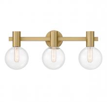  8-3076-3-322 - Wright 3-Light Bathroom Vanity Light in Warm Brass