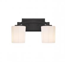  8-7710-2-BK - Whitney 2-Light Bathroom Vanity Light in Matte Black