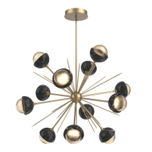 Hammerton CHB0093-0B-NB-A-001-L1-BM - Cabochon Chandelier Large Pendant Novel Brass