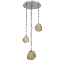 Hammerton CNB0039-03-BS-B-CH1-L1 - Gem Round 3pc Multi-Pendant with Chain