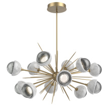 Hammerton PLB0093-0D-GB-S-001-L3-WM - Cabochon Chandelier Large Pendant Gilded Brass