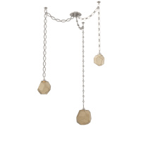 Hammerton SNB0039-03-BS-B-CH2-L1 - Gem Multi Light Pendant Multi Port Canopy Beige Silver