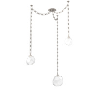 Hammerton SNB0039-03-BS-C-CH3-L1 - Gem Multi Light Pendant Multi Port Canopy Beige Silver