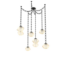 Hammerton SNB0089-06-MB-A-CH3-L1 - Mesa Multi Light Pendant Matte Black