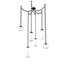 Hammerton SNB0091-06-MB-C-CH2-L3 - Vessel Round Chain 6pc Swag Multi-Pendant