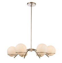 Kalco 513571PN - Everett 6 Light Chandelier