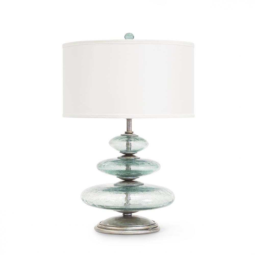 GLASS DISC TABLE LAMP