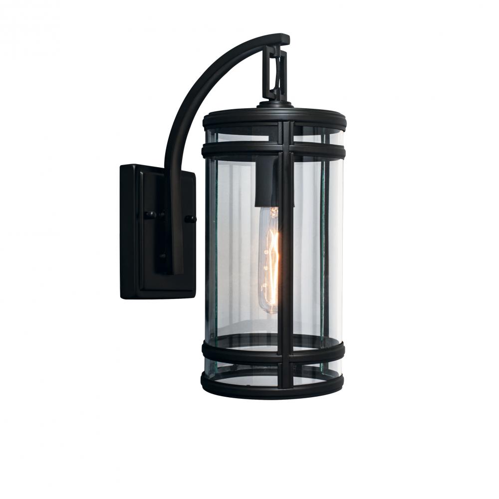 New Yorker Outdoor Wall Light - Acid Dipped Black