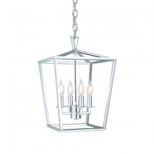 Norwell 1080-PN-NG - Cage Pendant Light - Polished Nickel
