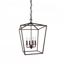  1081-BR-NG - Cage Pendant Light - Bronze