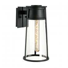 Norwell 1245-MB-CL - Cone Outdoor Wall Light - Matte Black