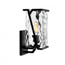 Norwell 1251-MB-CW - Waterfall Outdoor Wall Mount Light - Matte Black