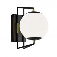 Norwell 1260-MBSB-MA - Cosmos Outdoor Wall Light - Matte Black Satin Brass