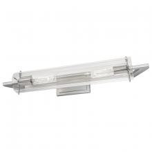 Norwell 8145-BN-CL - Faceted Sconce Vanity Light - Brushed Nickel