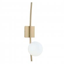 Norwell 9681-SB-OP - Perch Indoor Wall Sconce - Satin Brass