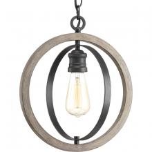  P500092-143 - Conestee Collection One-Light Graphite Farmhouse Pendant Light