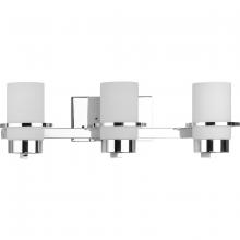  P300415-015 - Reiss Collection Three-Light Modern Farmhouse Polished Chrome Vanity Light