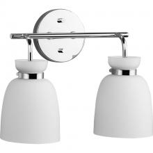  P300485-015 - Lexie Collection Two-Light Polished Chrome Contemporary Vanity Light