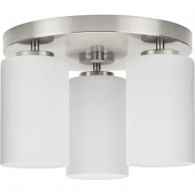  P350238-009 - Cofield Collection 12 in. Three-Light Brushed Nickel Transitional Flush Mount