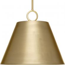  P500368-109 - Parkhurst Collection Three-Light New Traditional Brushed Bronze Metal Pendant Light